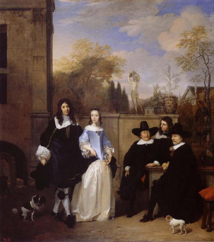 Portrait of a family in a Garden, REMBRANDT Harmenszoon van Rijn